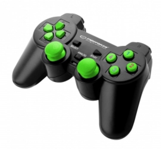 ESPERANZA WIRELESS GAMEPAD 2.4GHZ PS3/PC USB GLADIATOR BLACK/GREEN