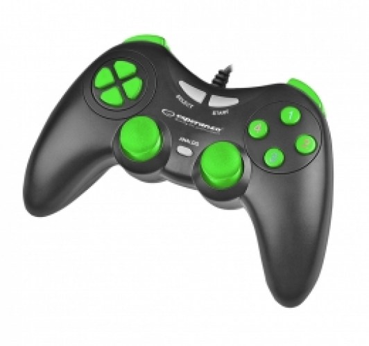 ESPERANZA GAMEPAD PC USB FIGHTER BLACK-GREEN